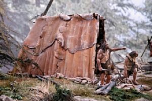  l’accampamento fotografato dalla parte del torrente