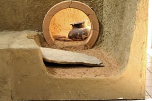  le fornaci da ceramica del Trebbio, VII sec aC: ricostruzione a grandezza naturale 